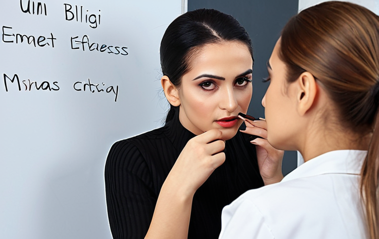 **
* **Focus:** Beauty consultant certificate program.
* **Prompt:** A modern beauty academy classroom in Istanbul, Turkey. Students are practicing makeup techniques on diverse models. A highly experienced instructor (perhaps a well-known Turkish makeup artist) is demonstrating application. Highlight the detailed curriculum visible on a screen or whiteboard - showing topics like cilt bakımı (skincare), ürün bilgisi (product knowledge), and temel işletme yönetimi (basic business management). The overall feeling is professional and aspirational.
**