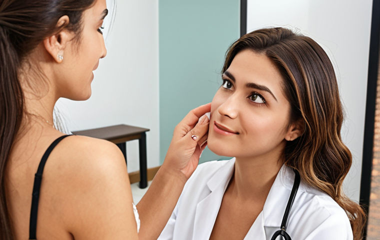 **Prompt 1: Personalized Beauty Consultation**
    "A warm and empathetic beauty consultant, appearing of Turkish descent, is engaged in a personalized, one-on-one session with a diverse female client in a modern, well-lit beauty studio. The consultant is actively listening and gently explaining something, highlighting a holistic approach that considers lifestyle and individual needs beyond just products. The atmosphere should convey trust, understanding, and a journey towards transformation, with soft, natural lighting emphasizing the human connection."